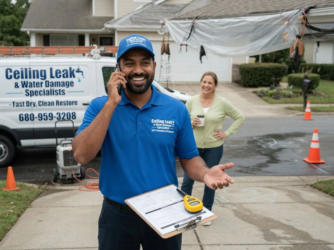 Ceiling Leak Cleanup Hennepin, OK FAQs